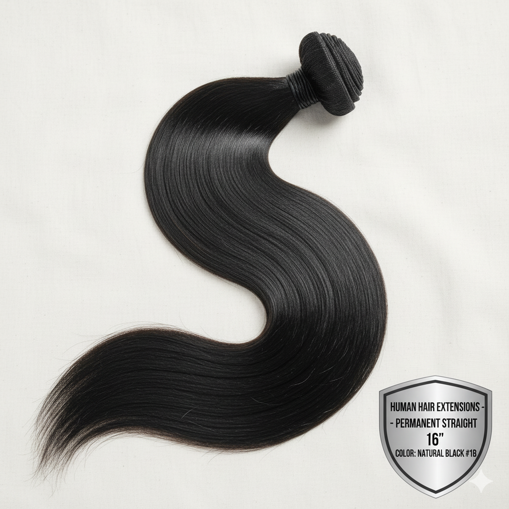 Hair Extension Natural Black # 1B