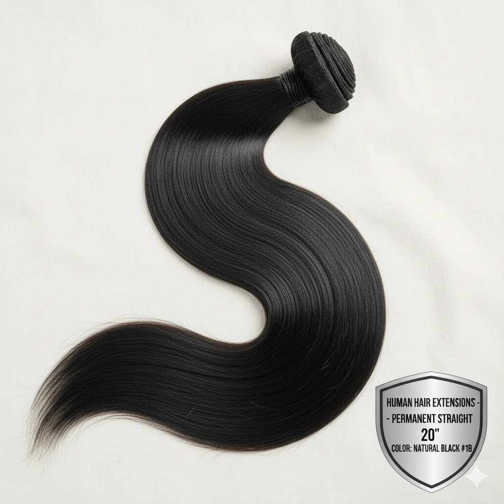 Hair Extension Natural Black # 1B