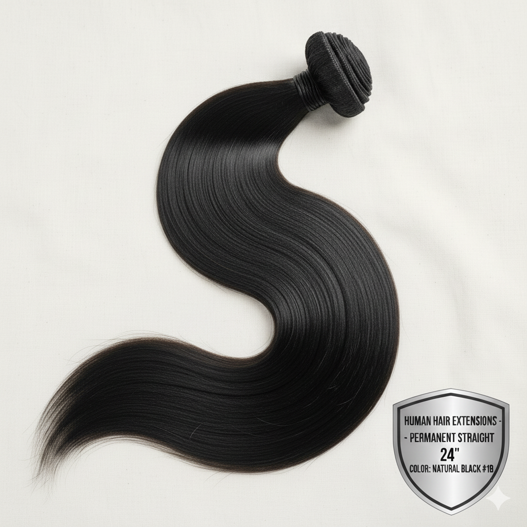 Hair Extension Natural Black # 1B