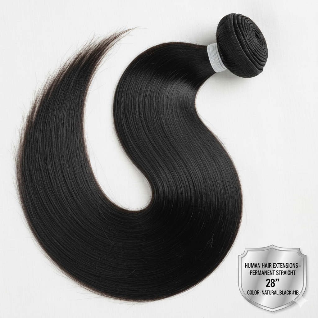 Hair Extension Natural Black # 1B