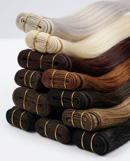 Machine Double Weft Hair Extensions – 100% Organic