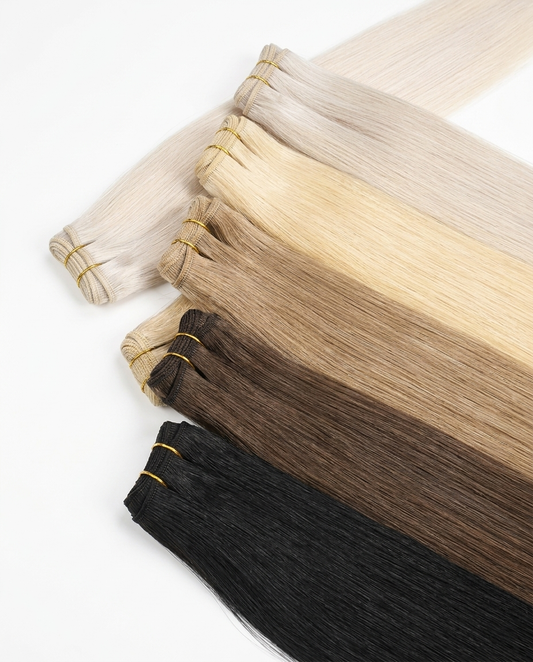 Machine Double Weft Hair Extensions – 100% Organic