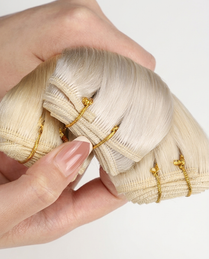 Machine Double Weft Hair Extensions – 100% Organic