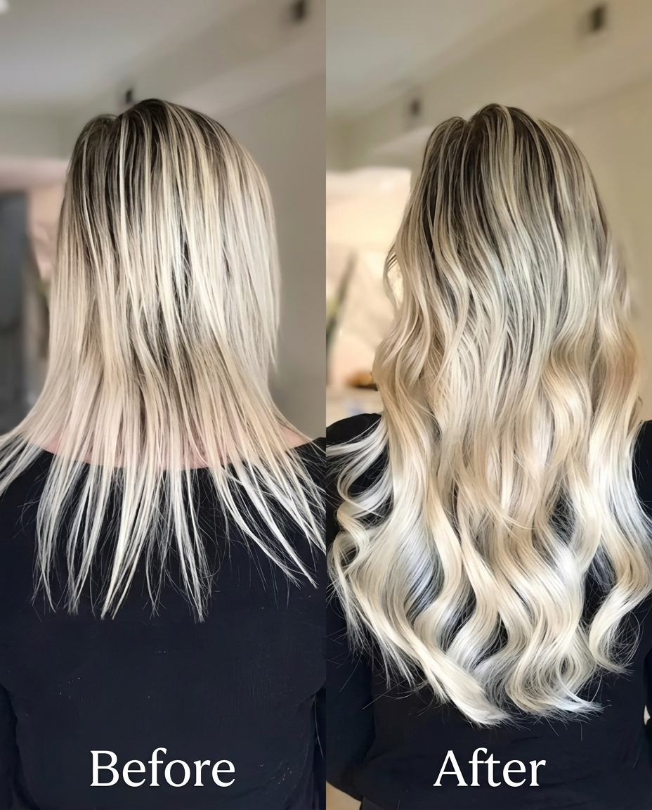 Invisible Hand Tied Feather Hair Extensions – 100% organic Human Hair (100 Strands)