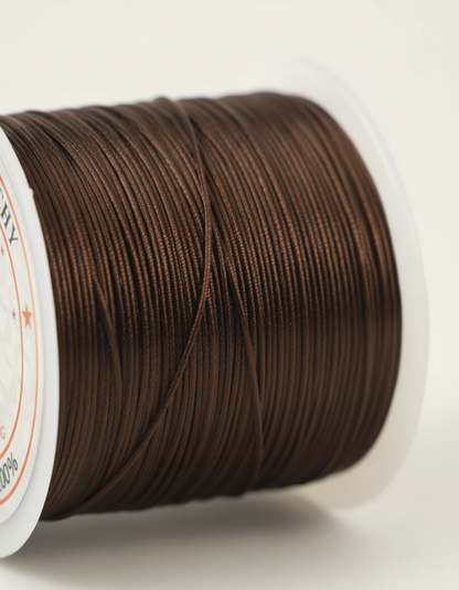 Elastic Thread for Hair Extensions – Professional Flat Nylon Rubber Stretch Cord (60m Roll)
